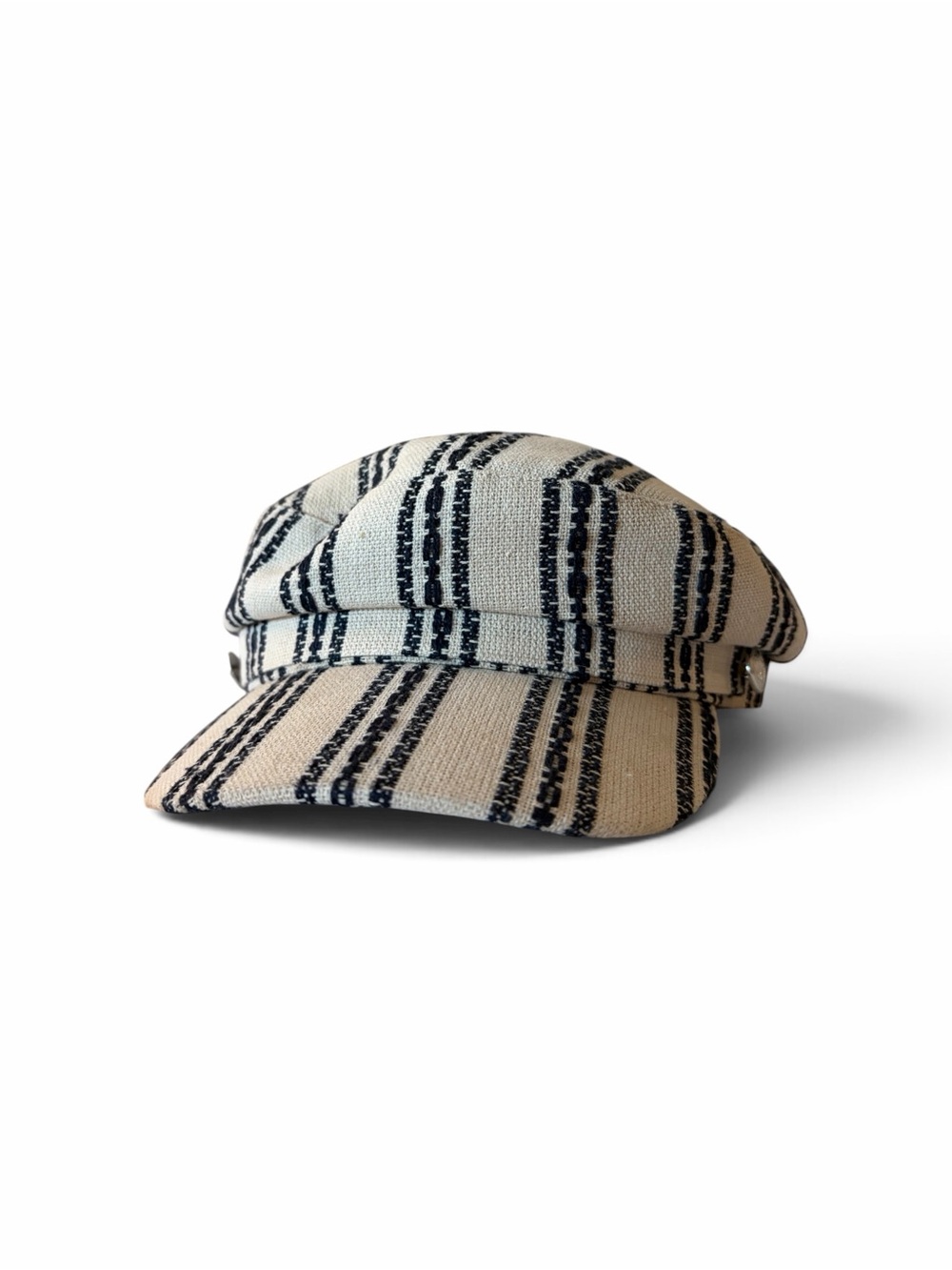 Anthropologie Striped Fisherman Baker Boy Newsboy Cap